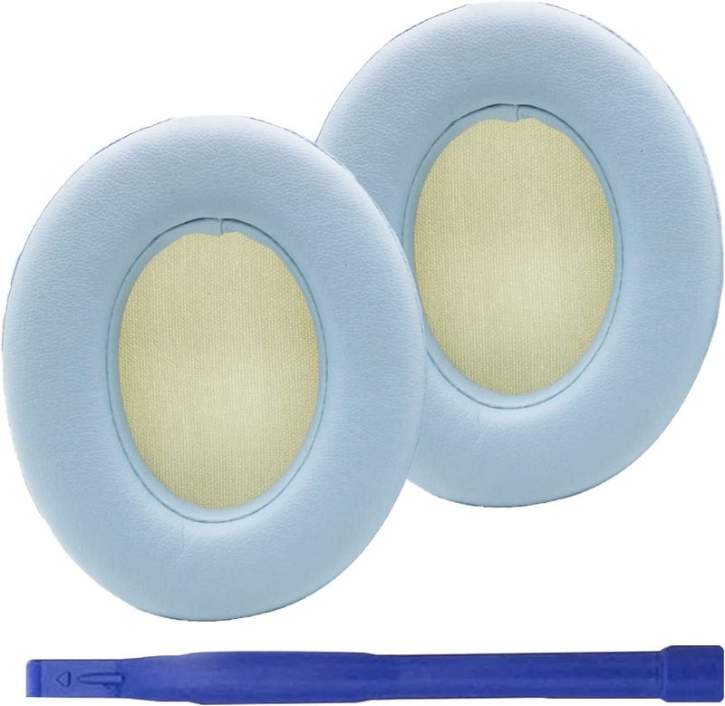 Adhiper Studio 2/3 Earpads Replacement Ear Pads Cushion Cover Compatible with Studio 2.0 Wired/Wireless & Studio 3.0 B0500 B0501 Over-Ear Headphones (Crystal Blue) - Image 1